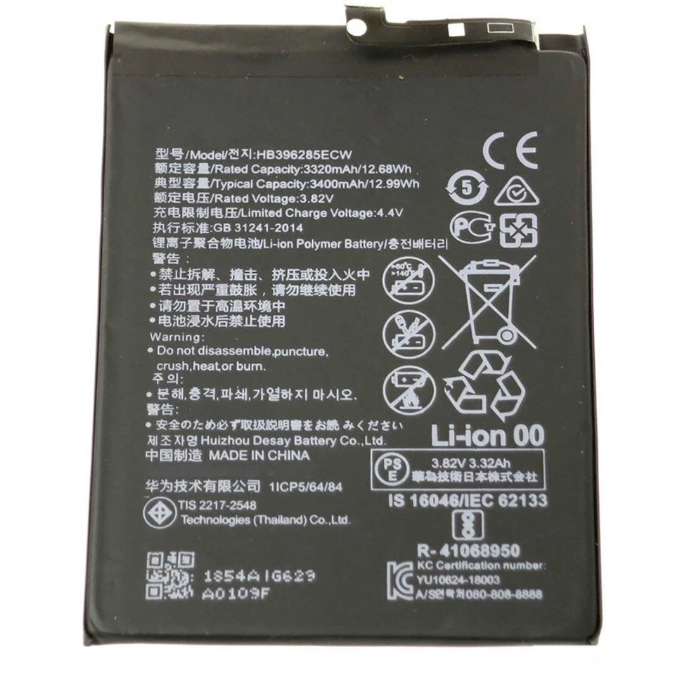 Batteria per Huawei P20 | HONOR 10 | V10 HB396285ECW 3400MAH con KIT CACCIAVITI