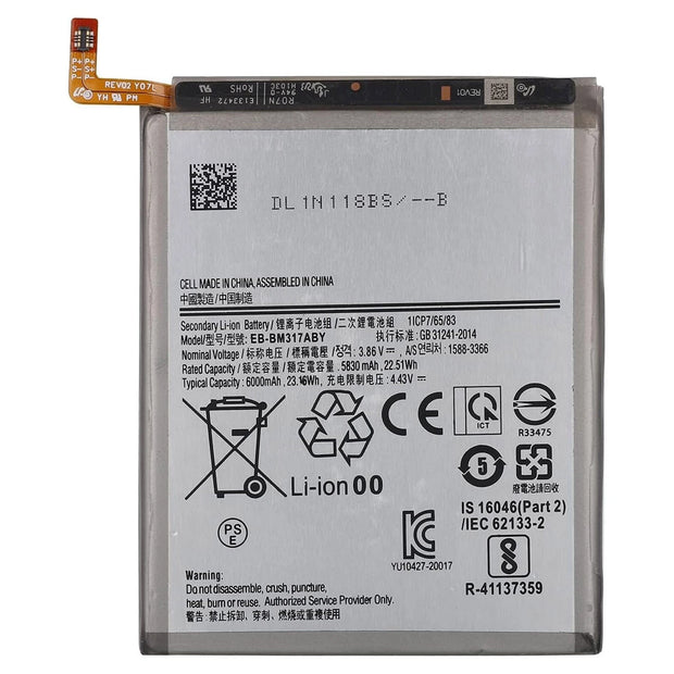Batteria per Samsung Galaxy M31 | M31S | EB-BM317ABY - 5830MAH con KIT CACCIAVITI