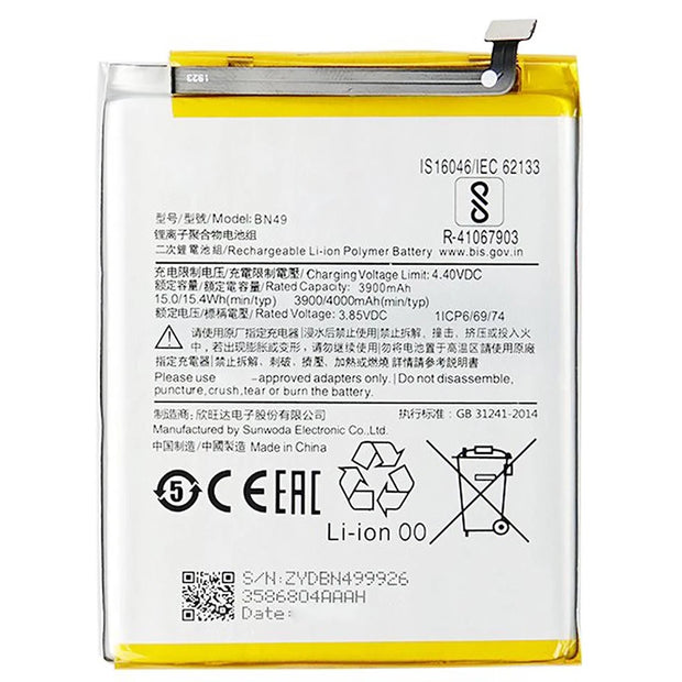 Batteria per XIAOMI REDMI 7A MI BN49 da 4000MAH con KIT CACCIAVITI