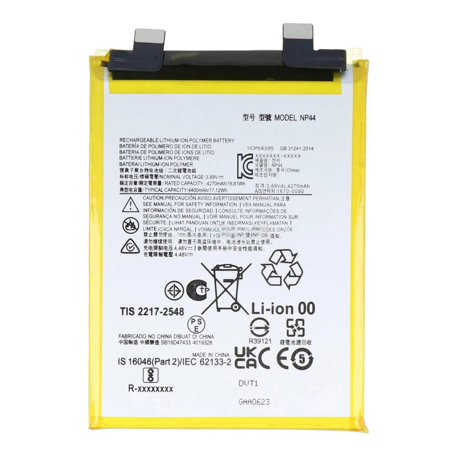 Batteria per MOTOROLA MOTO EDGE 30 FUSION | EDGE 40 | NP44 da 4400MAH con KIT CACCIAVITI