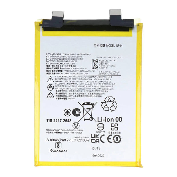Batteria per MOTOROLA MOTO EDGE 30 FUSION | EDGE 40 | NP44 da 4400MAH con KIT CACCIAVITI