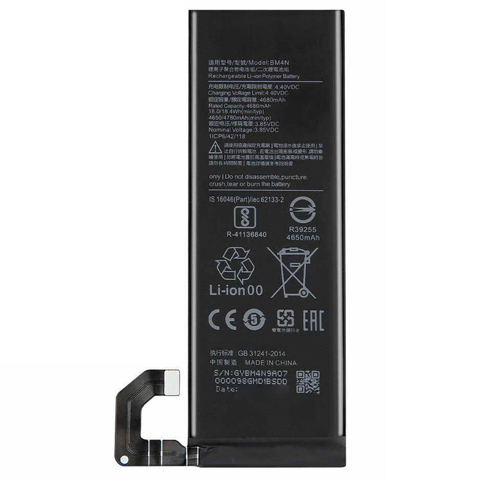 Batteria per XIAOMI REDMI MI 10 MI10 BM4N da 4780MAH con KIT CACCIAVITI