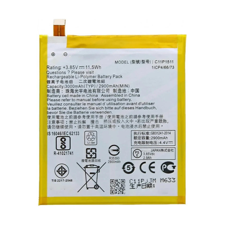 Batteria per ASUS ZENFONE 3 ZE552KL C11P1511 ZD552KL 3000MAH con KIT CACCIAVITI