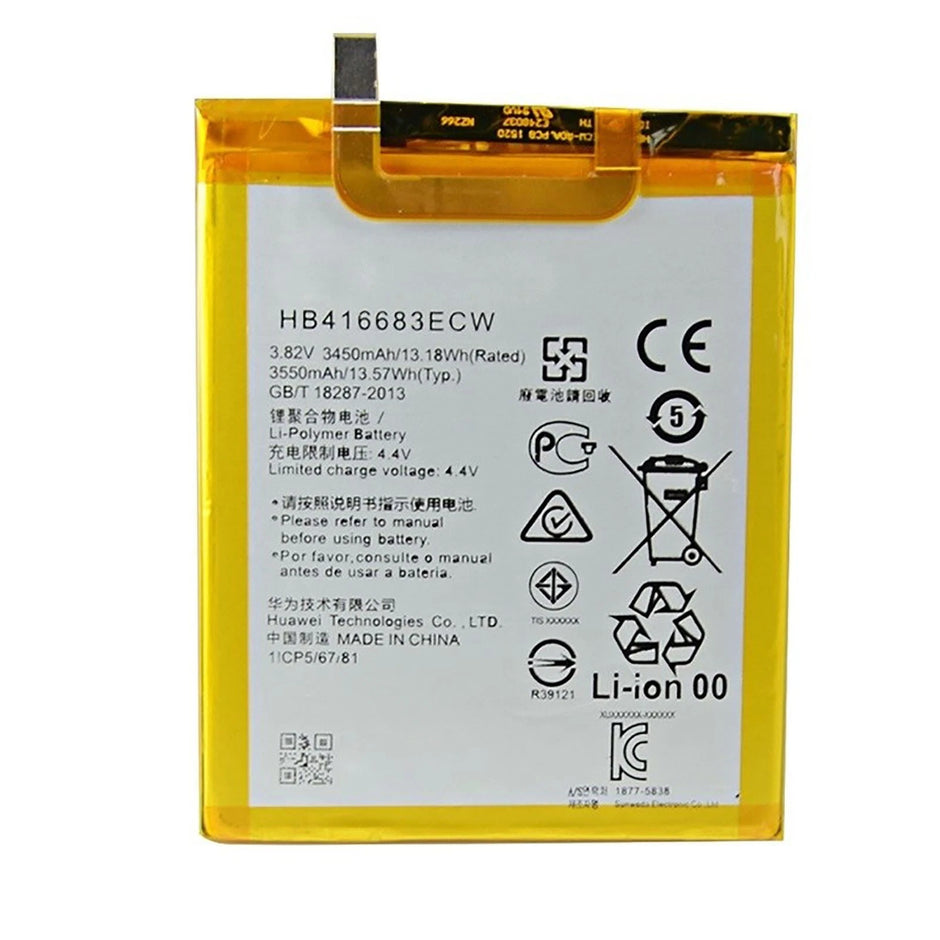 Batteria per Huawei NEXUS 6P HB416683ECW 3450MAH con KIT CACCIAVITI