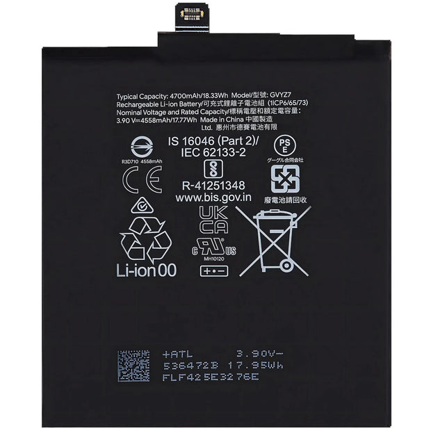 Batteria per GOOGLE Pixel 9 / 9 Pro GVYZ7 con KIT CACCIAVITI
