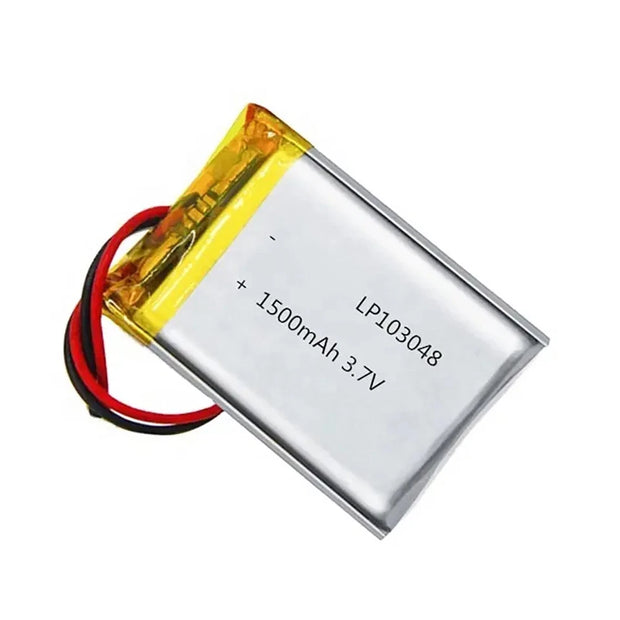 Batteria LIPO DIY 103048 3,7V DC 1.500mAh CONNETTORI 2P-PH