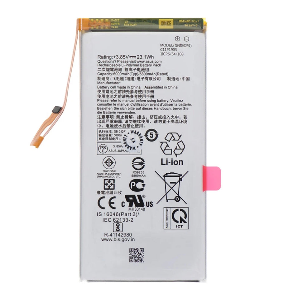 Batteria per ASUS ROG PHONE 3 C11P1903 da 6000MAH con KIT CACCIAVITI