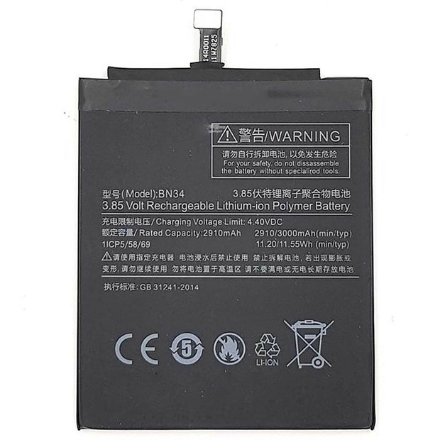 Batteria per XIAOMI REDMI 5A BN34 da 3000mAh con KIT CACCIAVITI