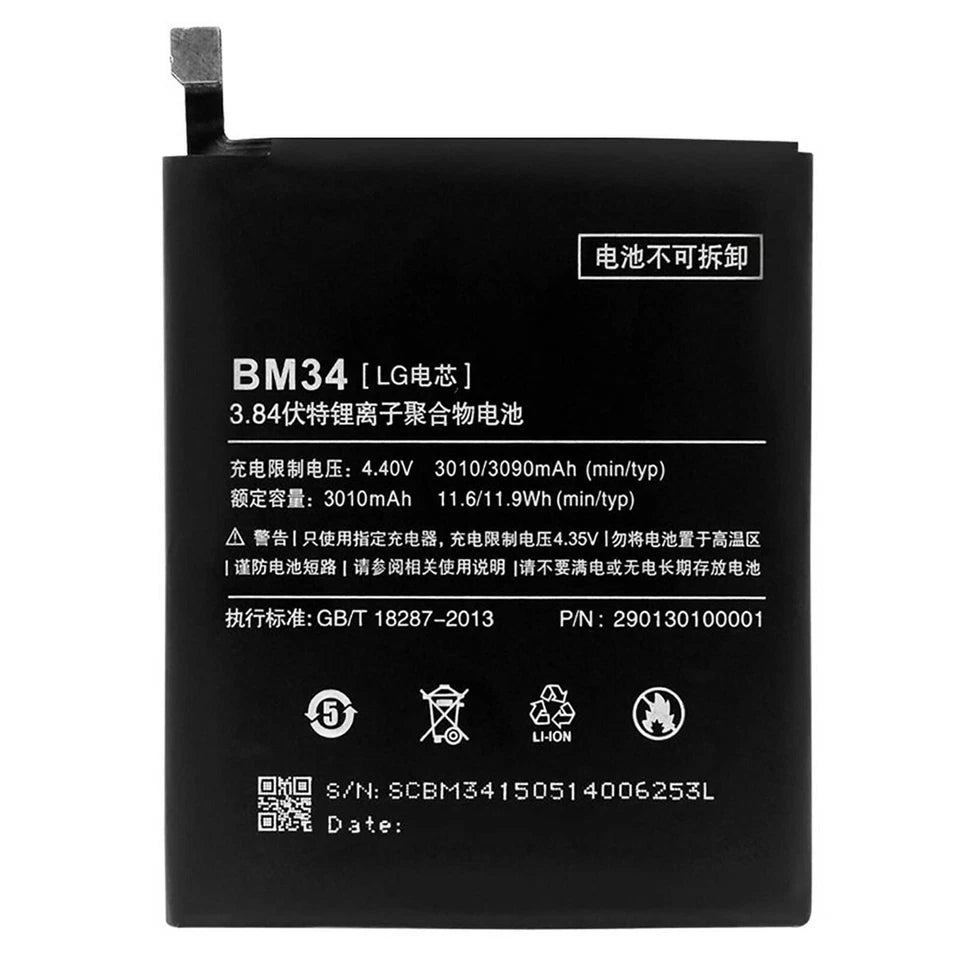 Batteria per XIAOMI BM34 PER MI NOTE PRO da 3090MAH con KIT CACCIAVITI