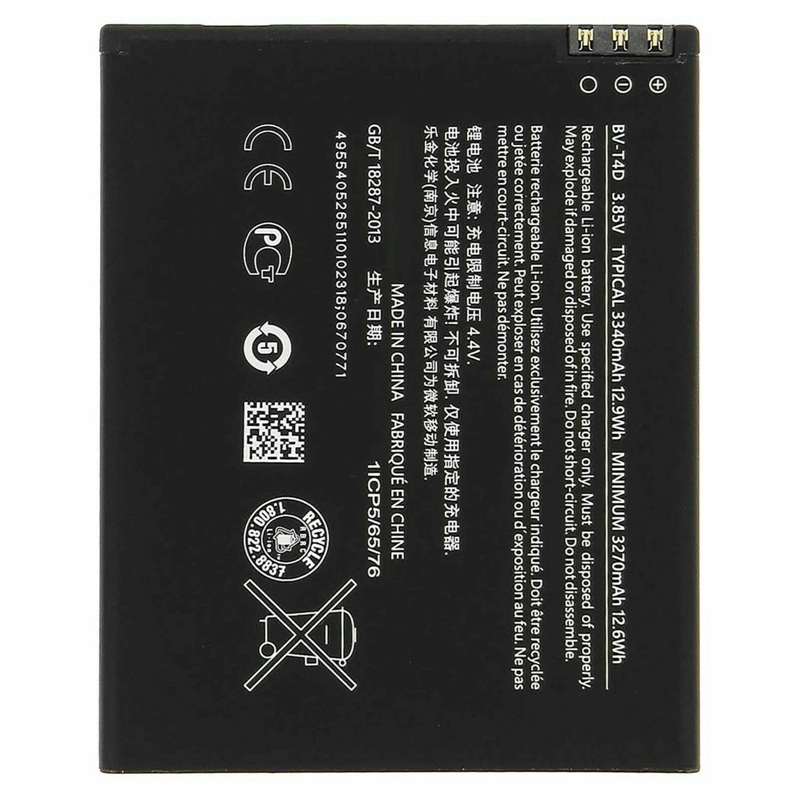 Batteria per NOKIA BV-T4D MICROSOFT LUMIA 950XL da 3340MAH con KIT CACCIAVITI