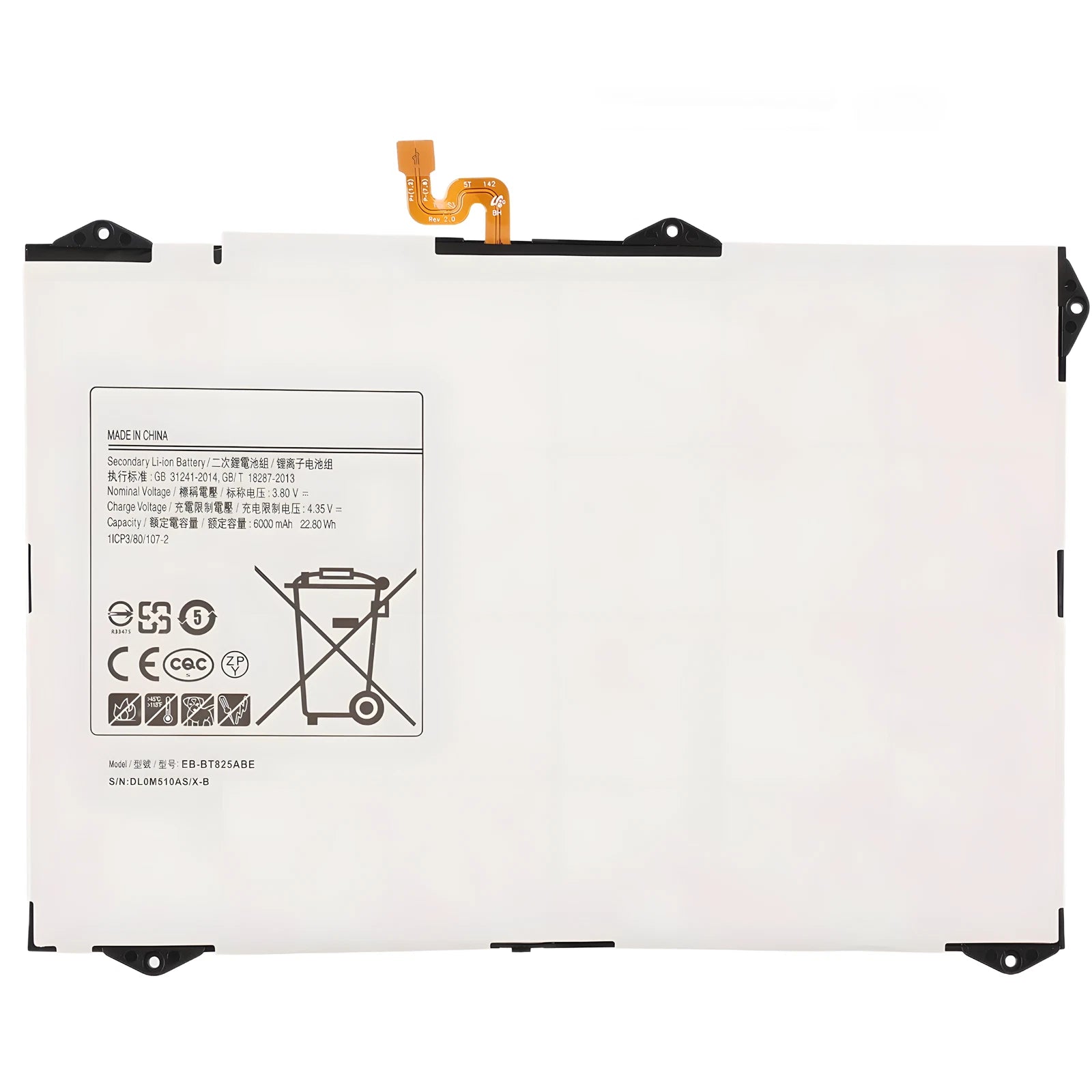 Batteria per Samsung Galaxy TAB S3 9.7 EB-BT825ABE con KIT CACCIAVITI
