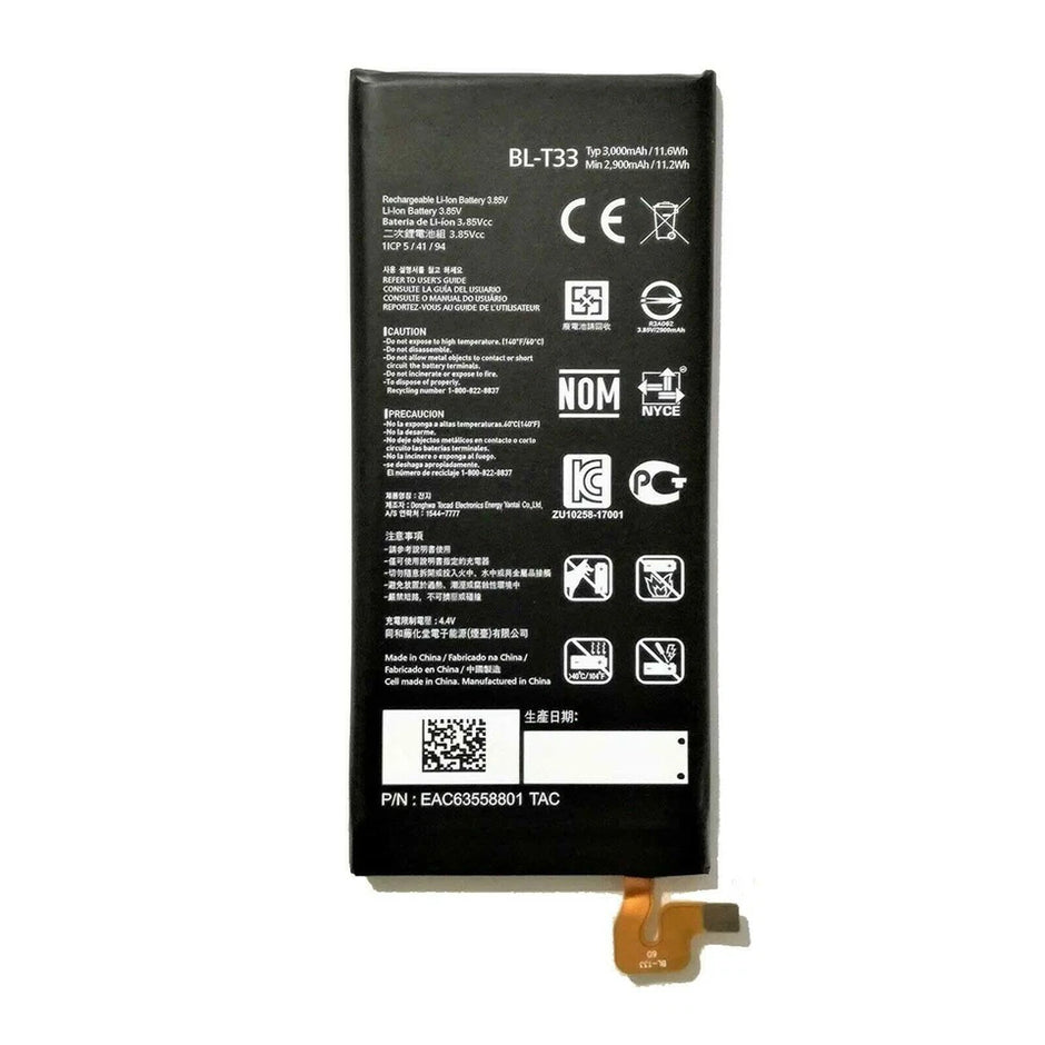 Batteria per LG BL-T33 | Q6 | Q6A | Q6+ PLUS da 3000MAH con KIT CACCIAVITI