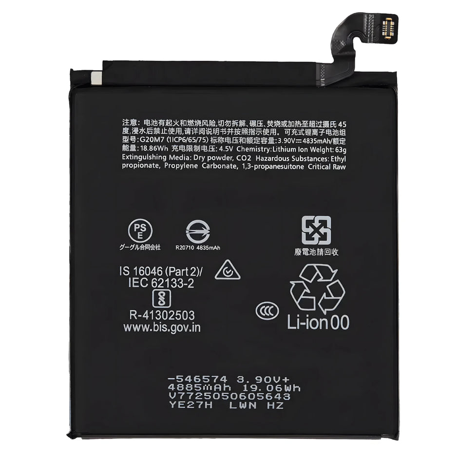 Batteria per GOOGLE Pixel 10 G20M7 da 4970mAh con KIT CACCIAVITI