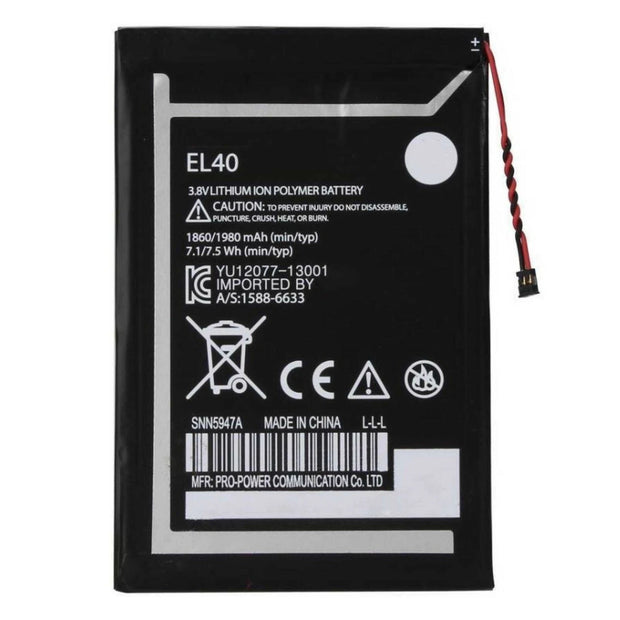 Batteria per MOTOROLA MOTO E | EL40 da 1980Mah XT1012 XT1022 con KIT CACCIAVITI