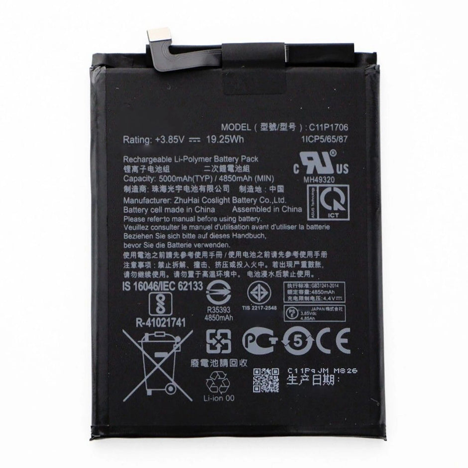 Batteria per ASUS ZENFONE MAX PRO M2 C11P1706 ZB631KL da 5000MAH con KIT CACCIAVITI