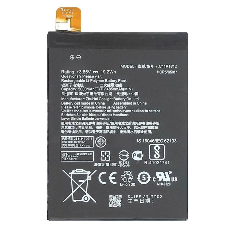 Batteria per ASUS ZENFONE 3 ZOOM S ZE553KL C11P1612 da 5000MAH con KIT CACCIAVITI