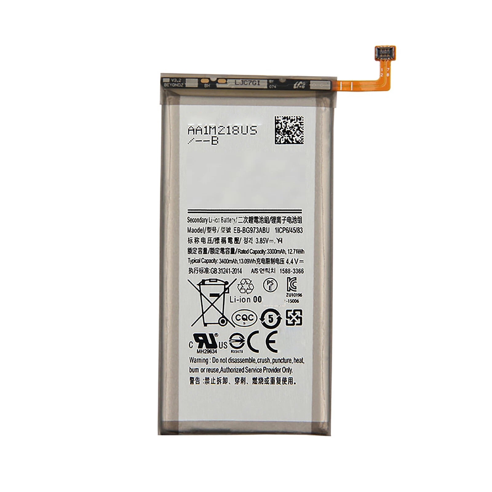 Batteria per Samsung Galaxy S10 SM-G973F EB-BG973ABU 3400MAH con KIT CACCIAVITI