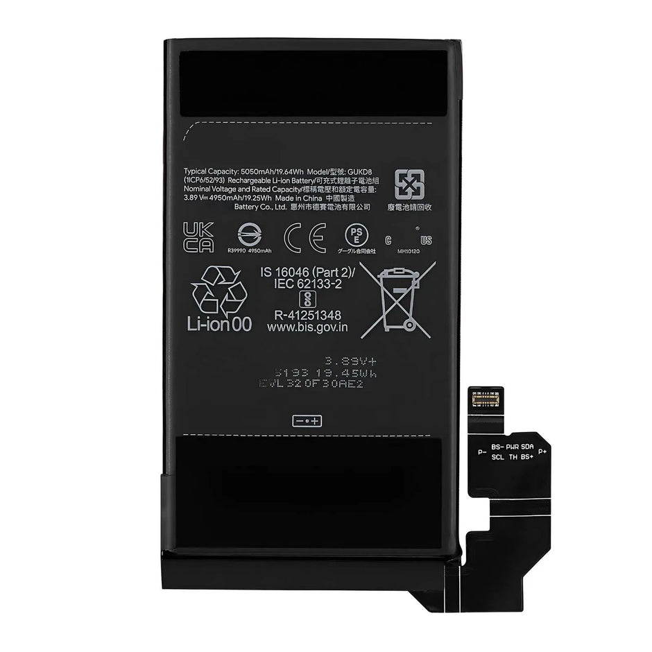 Batteria per GOOGLE PIXEL 8 PRO - GUKD8 da 5050mAh con KIT CACCIAVITI
