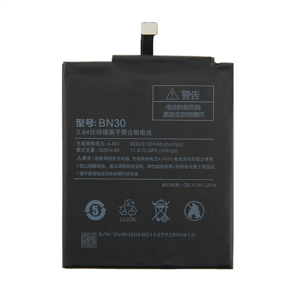 Batteria per XIAOMI REDMI 4A MI BN30 da 3120MAH con KIT CACCIAVITI