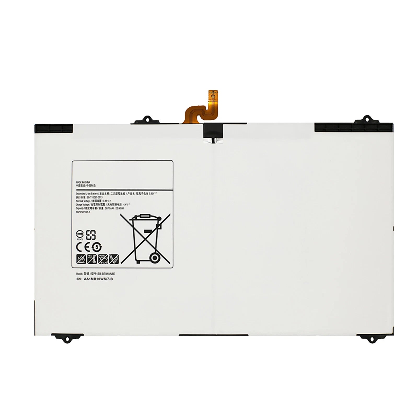 Batteria per Samsung Galaxy TAB S2 9.7 T815 T819 EB-BT810ABE 5870MAH con KIT CACCIAVITI