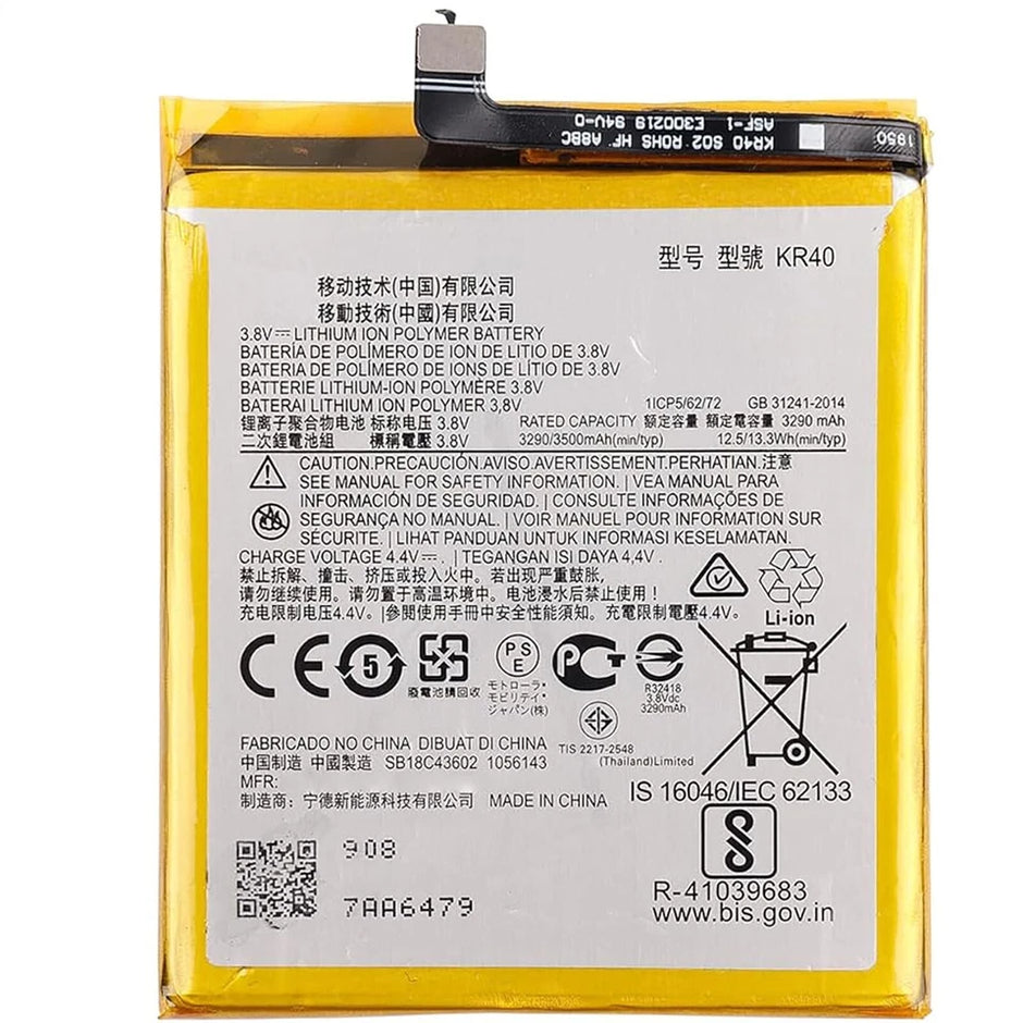 Batteria per MOTOROLA MOTO ONE ACTION - KR40 da 3500MAH XT2013 con KIT CACCIAVITI