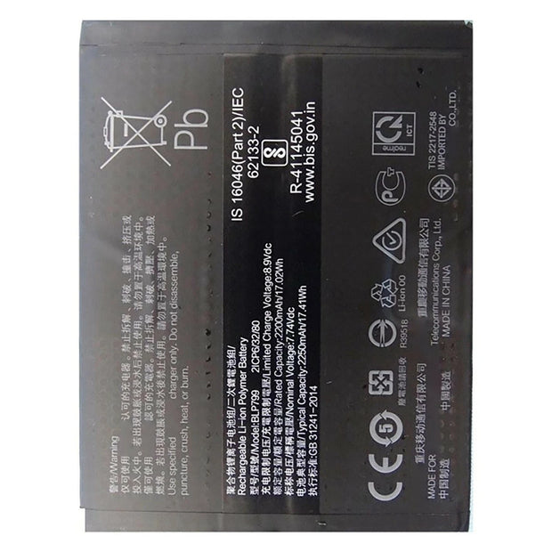 Batteria per OPPO BLP799 REALME 7 PRO da 2250MAH con KIT CACCIAVITI
