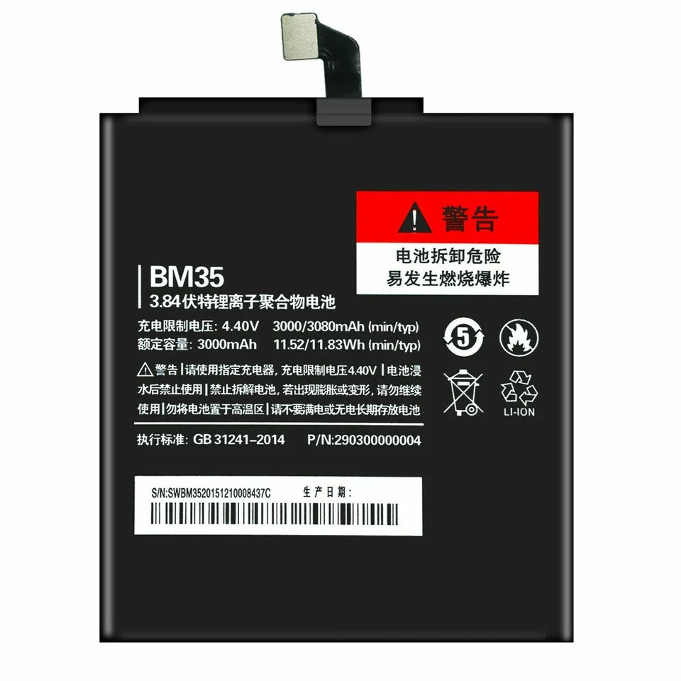 Batteria per XIAOMI REDMI MI4C BM35 da 3000MAH con KIT CACCIAVITI