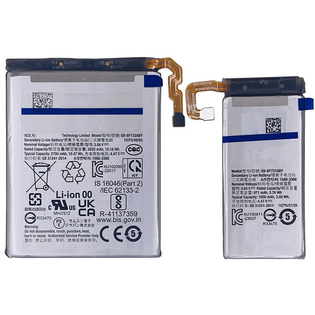 Batteria per Samsung Z FLIP 5 SM-F731B / EB-BF731 / EB-BF732 (ENTRAMBE) con KIT CACCIAVITI