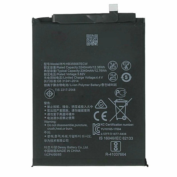 Batteria per Huawei P30 LITE | MATE 9 LITE | MATE 10 LITE | HB356687ECW 3340mAh con KIT CACCIAVITI