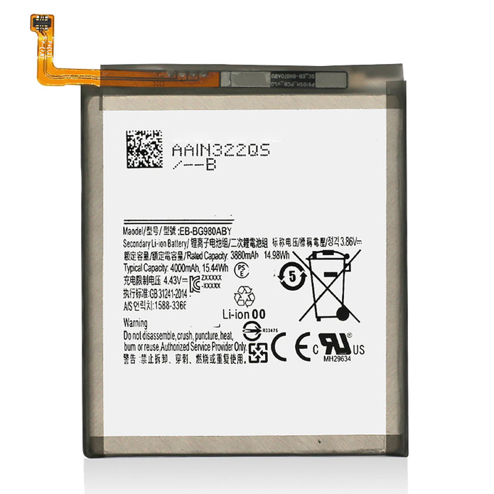 Batteria per Samsung Galaxy S20 SM-G980F EB-BG980ABY 4000MAH con KIT CACCIAVITI