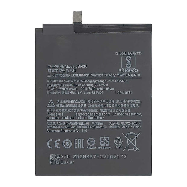 Batteria per XIAOMI REDMI MI A2 | 6X BN36 da 3010MAH con KIT CACCIAVITI