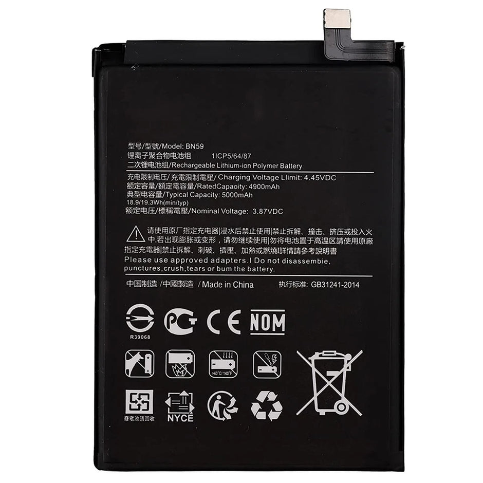 Batteria per XIAOMI BN59 REDMI NOTE 10 | NOTE 10S da 5000MAH con KIT CACCIAVITI
