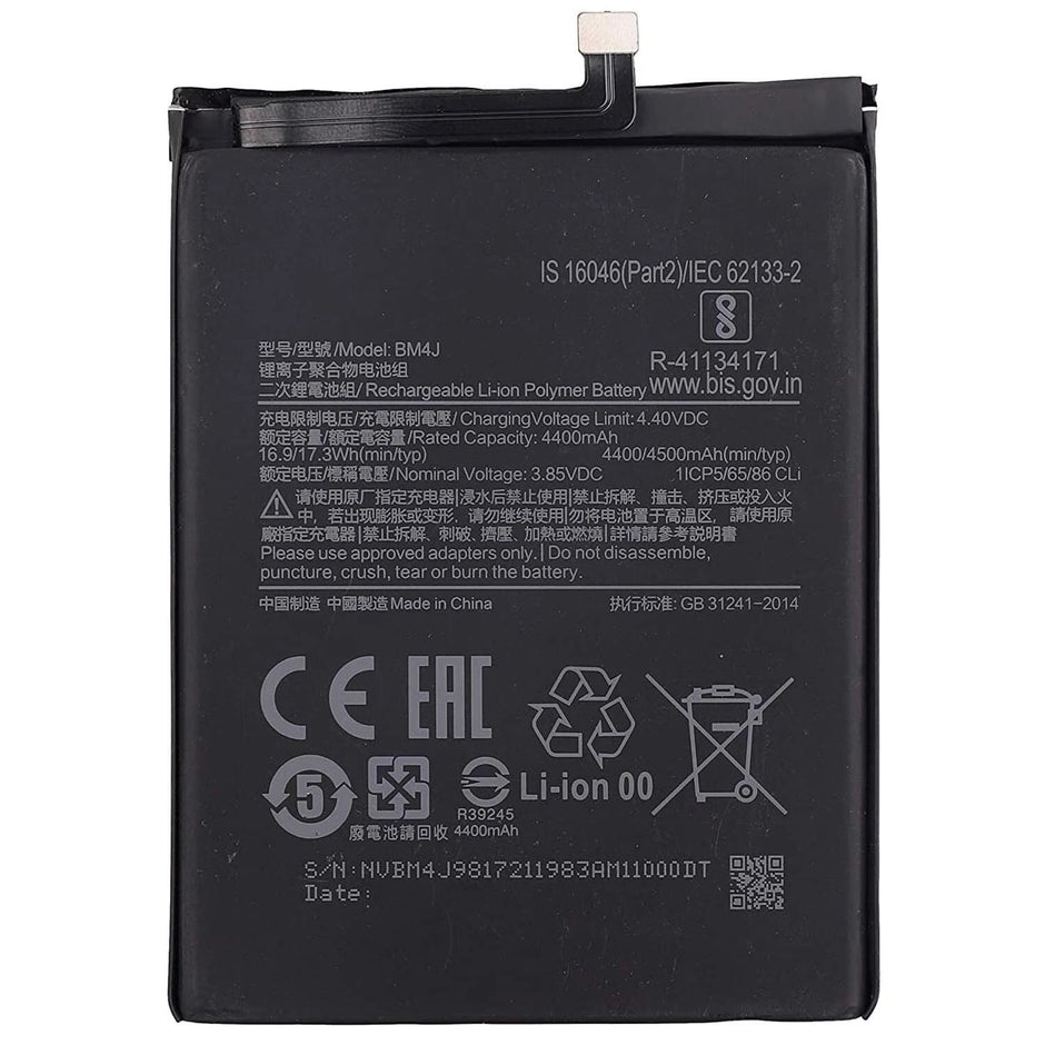 Batteria per XIAOMI REDMI NOTE 8 PRO MI BM4J da 4500MAH con KIT CACCIAVITI