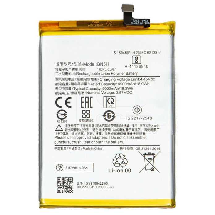 Batteria per XIAOMI BN5H REDMI NOTE 11E | POCO M5 | POCO M4 da 5000MAH con KIT CACCIAVITI
