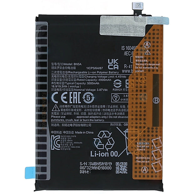 Batteria per XIAOMI BN5A POCO M3 PRO | REDMI NOTE 10 5G da 5000MAH con KIT CACCIAVITI