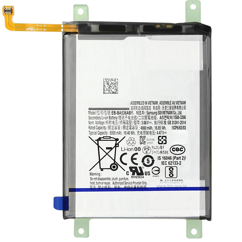 Batteria per Samsung Galaxy A33 / A53 5G / EB-BA536ABY 5000MAH con KIT CACCIAVITI