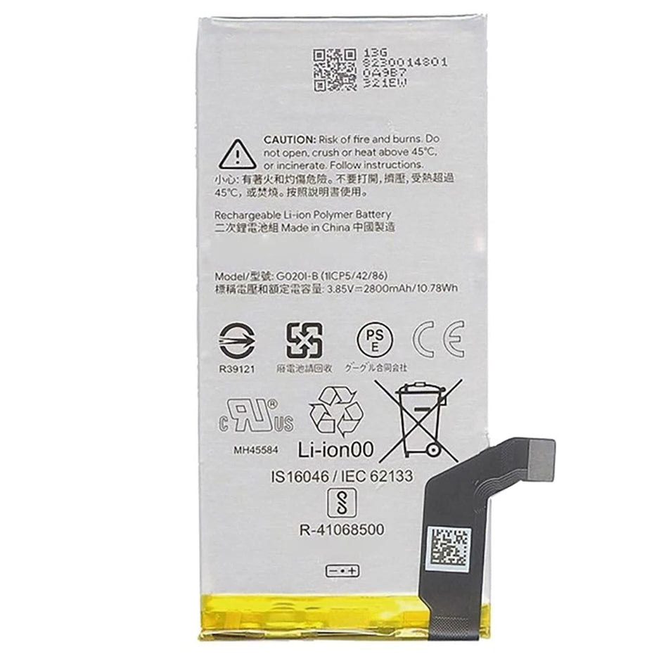 Batteria per GOOGLE PIXEL 4 G020I-B da 2800MAH con KIT CACCIAVITI