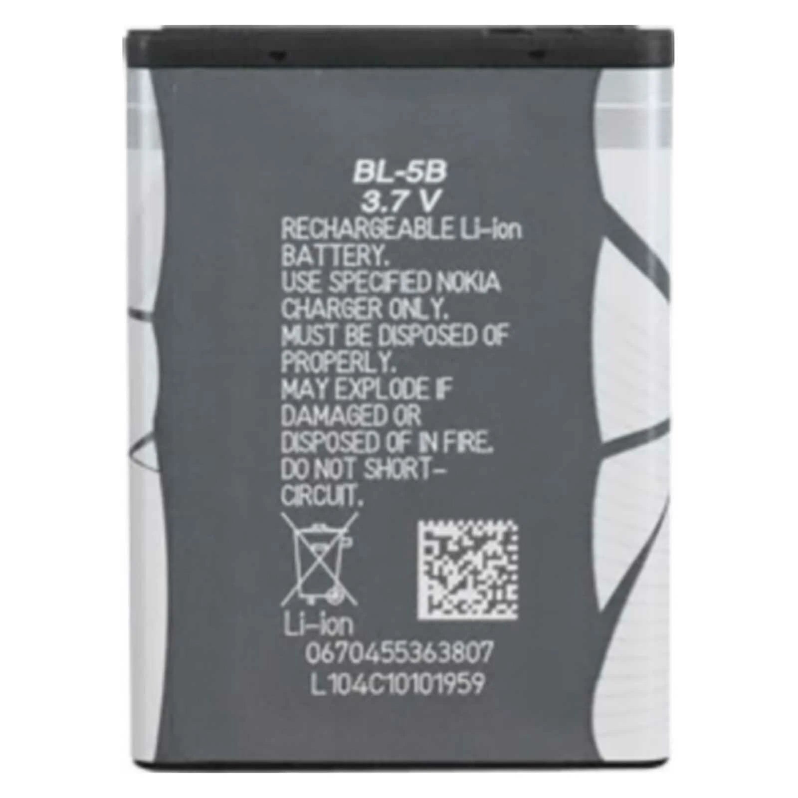 Batteria per NOKIA BL-5B 5200 3220 6060 3230 BL5B