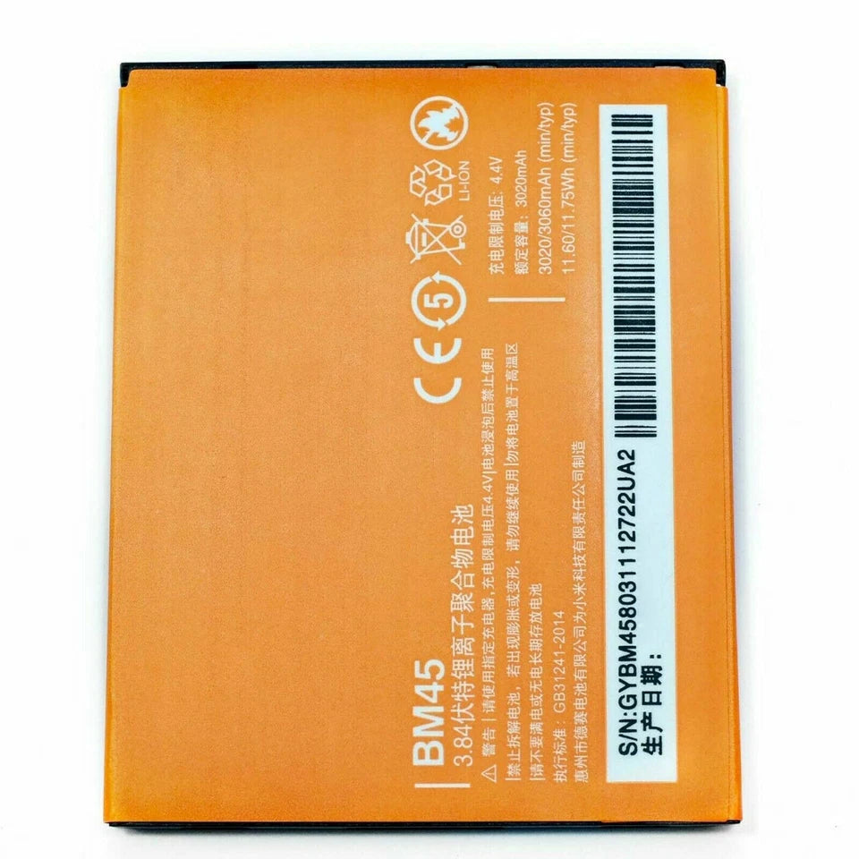 Batteria per XIAOMI REDMI NOTE 2 BM45 da 3020MAH con KIT CACCIAVITI