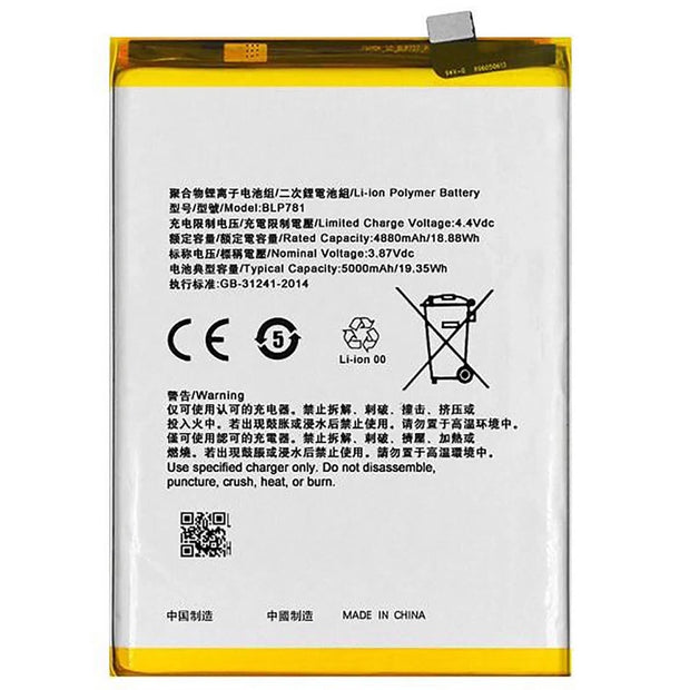 Batteria per OPPO BLP781 A52 2020 da 5000MAH con KIT CACCIAVITI