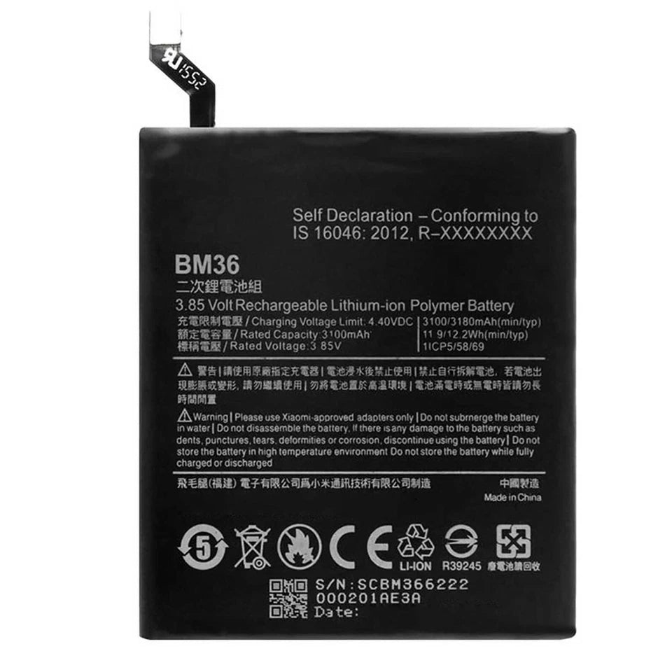 Batteria per XIAOMI MI 5S BM36 da 3200MAH con KIT CACCIAVITI