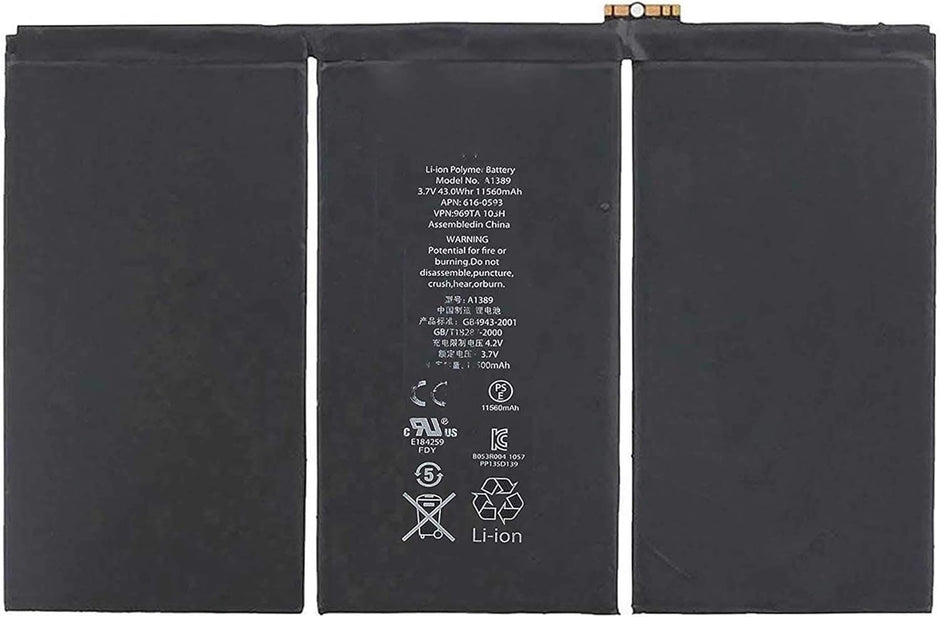 Batteria per Apple iPad 3 / iPad 4 da 11560mAh con KIT CACCIAVITI