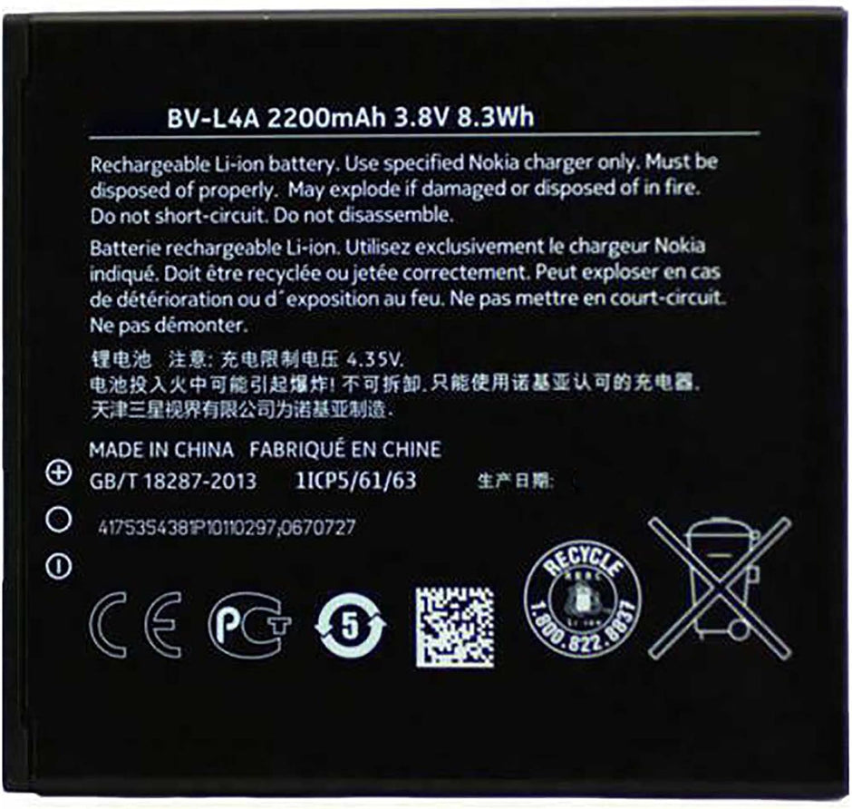 Batteria per NOKIA LUMIA 830 BV-L4A da 2200MAH con KIT CACCIAVITI