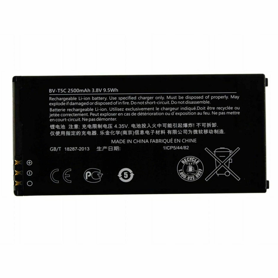 Batteria per NOKIA BV-T5C MICROSOFT LUMIA 640 LTE DUAL SIM da 2500MAH con KIT CACCIAVITI