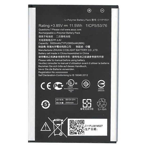 Batteria per ASUS ZENFONE 2 LASER ZE550KL C11P1501 3000MAH con KIT CACCIAVITI