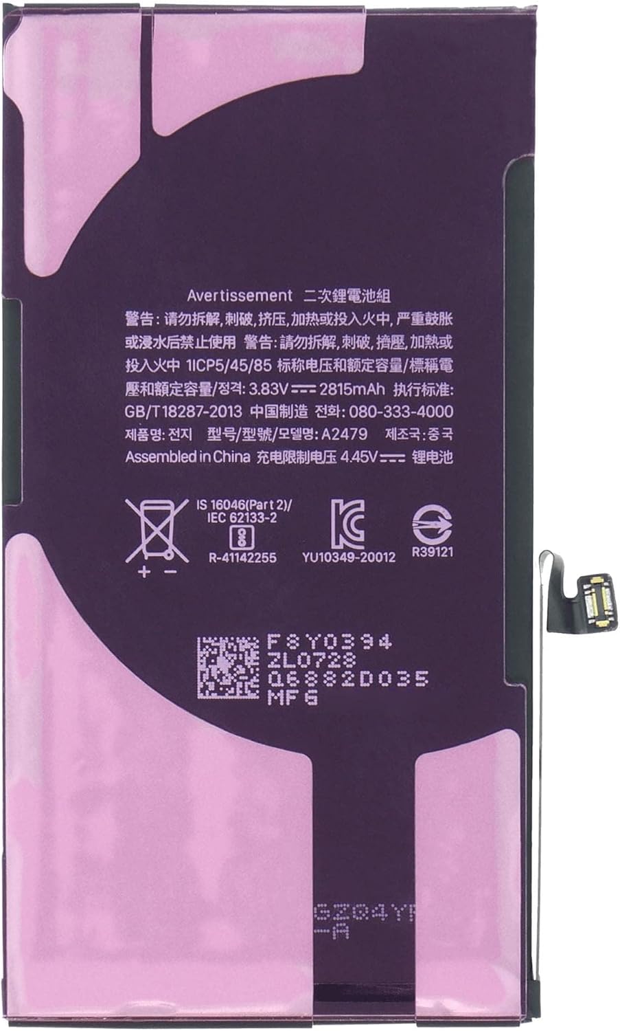 Batteria per Apple iPhone 12 da 2815mAh con KIT CACCIAVITI