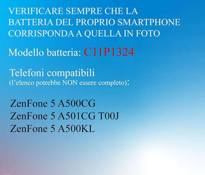 Batteria per ASUS ZENFONE 5 5