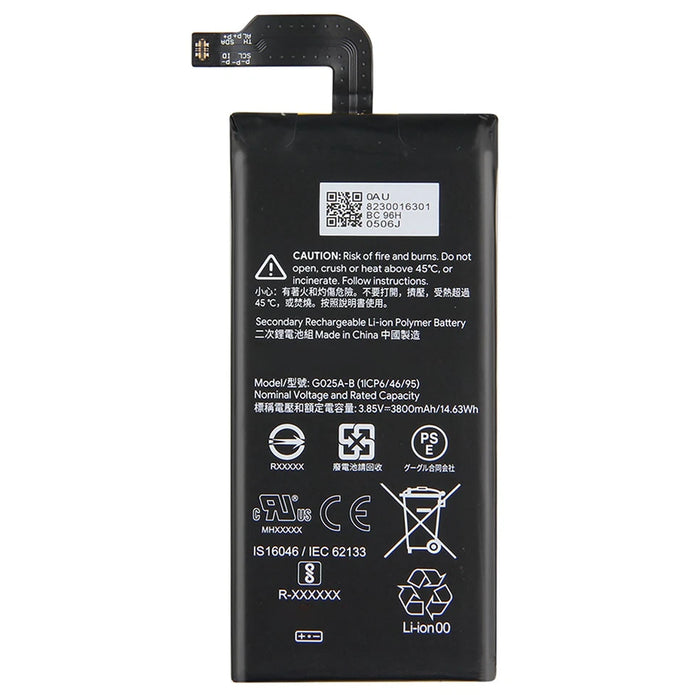 Batteria per GOOGLE PIXEL 5 XL G025A-B da 3800MAH con KIT CACCIAVITI