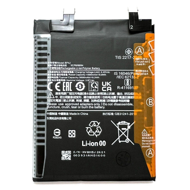 Batteria per XIAOMI BP4J REDMI NOTE 12 PRO+ PLUS da 5000MAH con KIT CACCIAVITI
