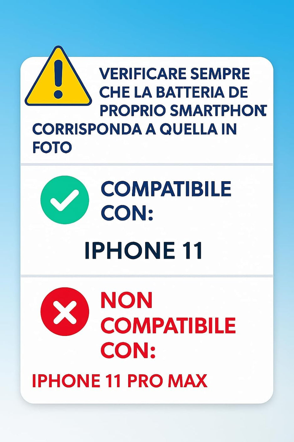 Batteria per Apple iPhone 11 da 3110mAh con KIT CACCIAVITI